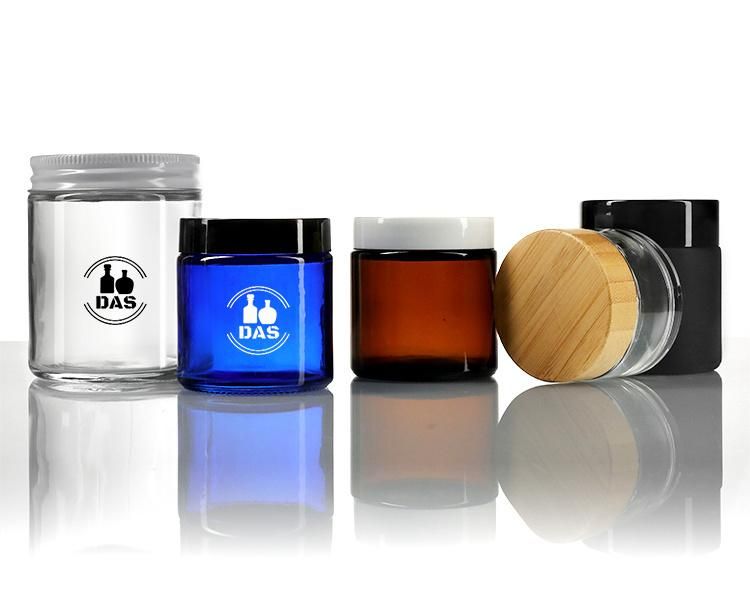 50ml 100ml 120ml 150ml 200ml 4oz Cosmetic Packaging Clear Pet Plastic Cream Jar with Plastic Lid