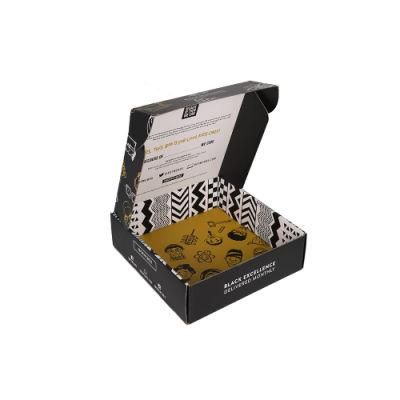 E Flute Matt Black Shipping Corrugated Box