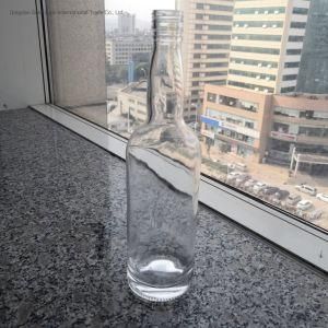 Custom Design Round 750ml Glass Whisky Bottle