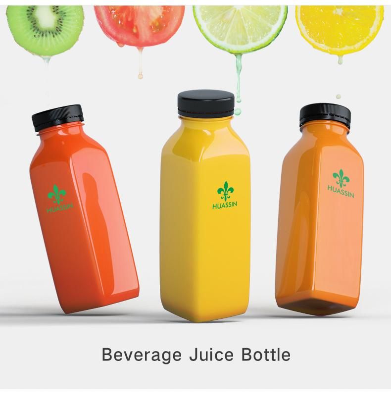 100ml 200ml 300ml Plastic Transparent Recycle Plastic Juice Bottle
