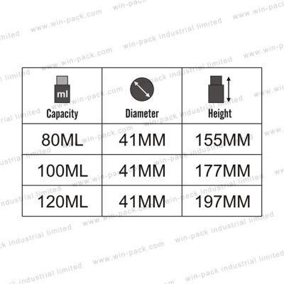 Cosmetic Packaging Eco Larger Capacity 80ml 100ml 120ml Acrylic Airless Bottle