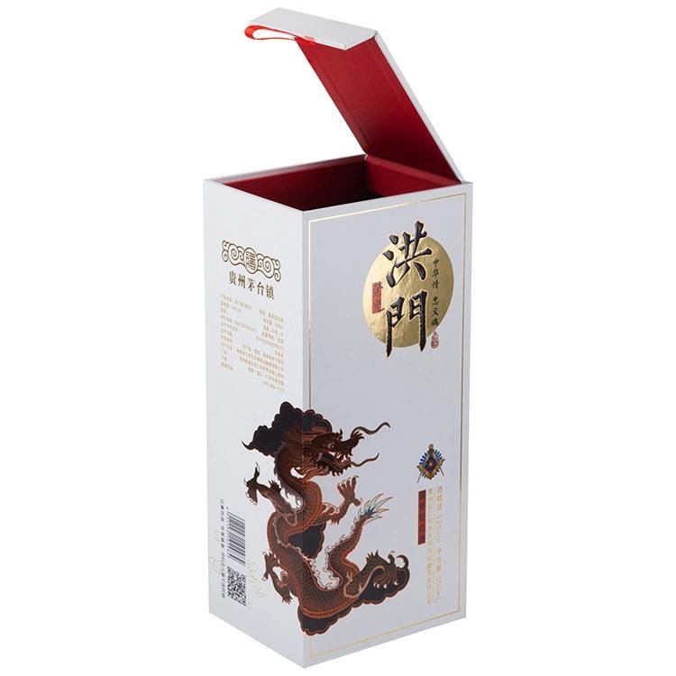 Firstsail High End Sublimation Single Presentation Liquor Wine Gift Box for Champagne Brandy Whiskey