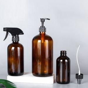 Frosted Glass 50ml 100 Ml 120ml Cosmetics Containers and Packaging Glass Lotion Bottles with Pump