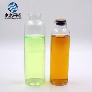 500ml 16oz Cork Sealing Beverage Glass Bottle Water Bottle for Drinking
