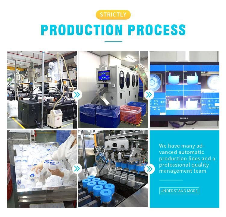 Plastic Blue Bottle Handle for Water Factory