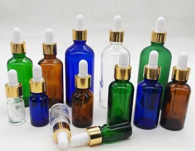 Amber Blue Green Color Essential Oil Glass Bottle with Dropper