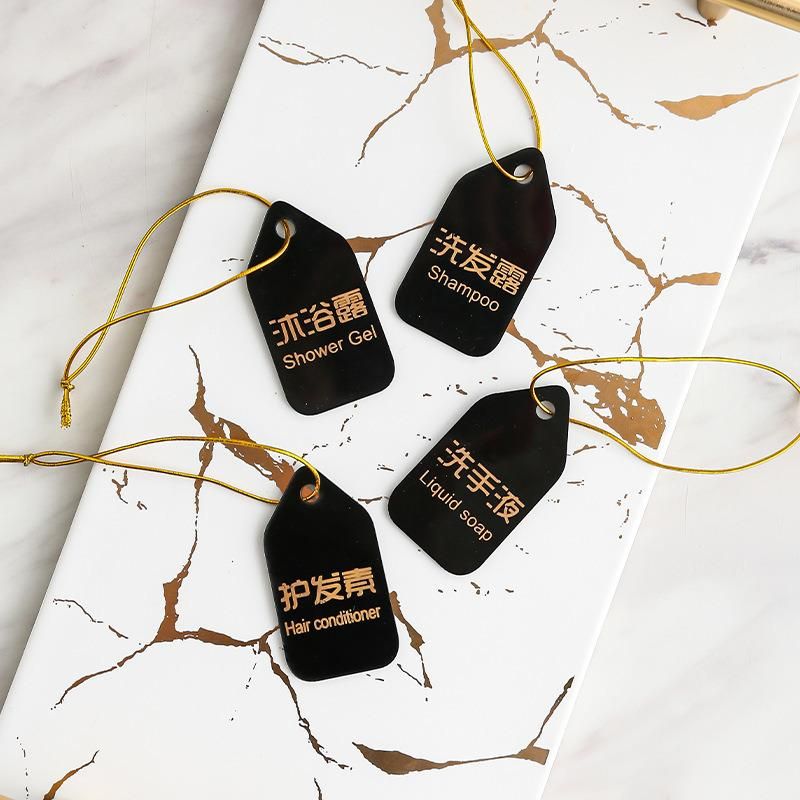 Custom Simple Hotel Club Emulsion Hang Label for Shampoo