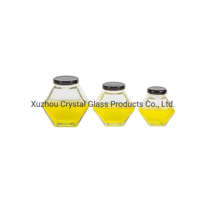 750ml Square Glass Honey Jar with Screw Plastic Lid Glass Bottle Container