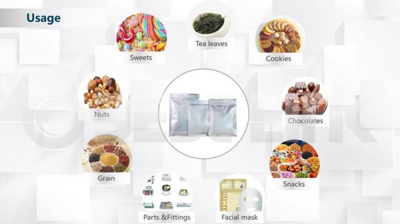 3 Sides Sealed Aluminum Foil High Temperature Resistant Bag Moisture Barrier Pouch Vacuum Bags
