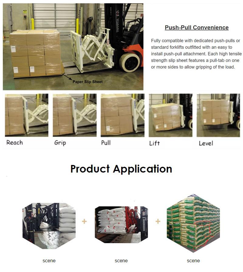 Customized Thickness Tensile Strength Anti White Plastic Slip Sheet