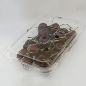 Transparent Plastic Pet Vegetable and Fruit Supermarket Packaging Box (KH-007YL)