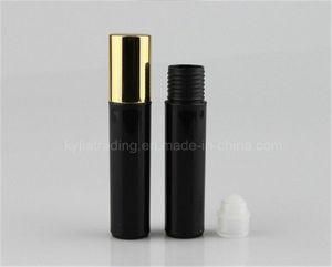 10ml Black Perfume Body Oil Fragrance Roll on Bottle with Gold Cap (ROB-037)