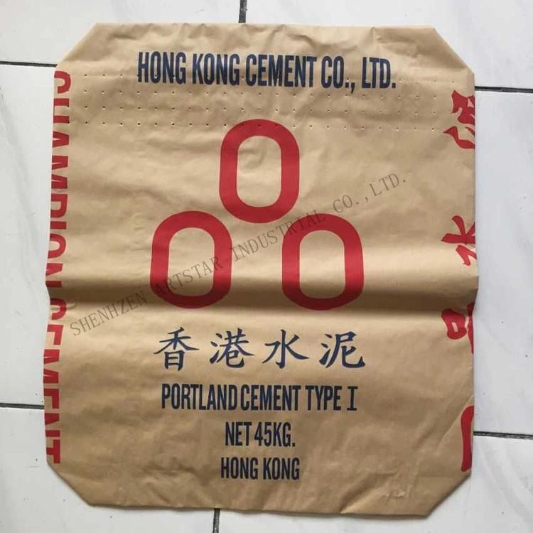 20kg, 25kg Dry Mortar Kraft Paper Sacks Block Bottom Paper Bag Cement Packaging Bag