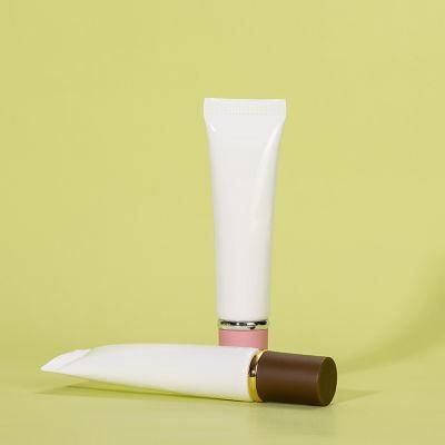 Refillable Plastic Brush Applicator Cosmetic Soft Tube Flat Cosmetic Tube
