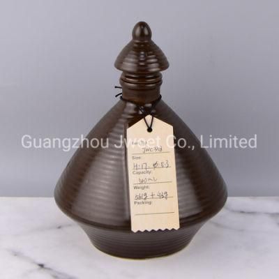 Custom Design Paint Color Porcelain Wine Vodka Bottle