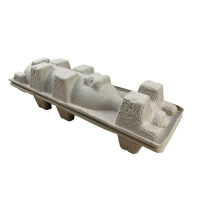 Biodegradable Pulp Material 100% Recycled Custom Molded Pulp Paper Bottle Packaging