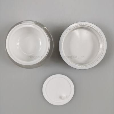 Luxury 5g 15g 30g 50g 100g 150g 200g Round Double Wall Skin Care Cosmetic Facial Cream Container Packaging Acrylic Jar