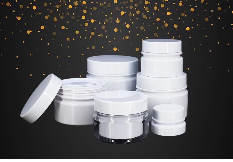 Wholesale Cylinder 50 Ml 100 Ml 200 Ml 250 Ml White Cosmetic Jars with Llids