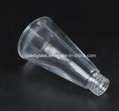 Taper Shape Decorative Perfume Aroma Diffuser Glass Bottle with Wooden Cap