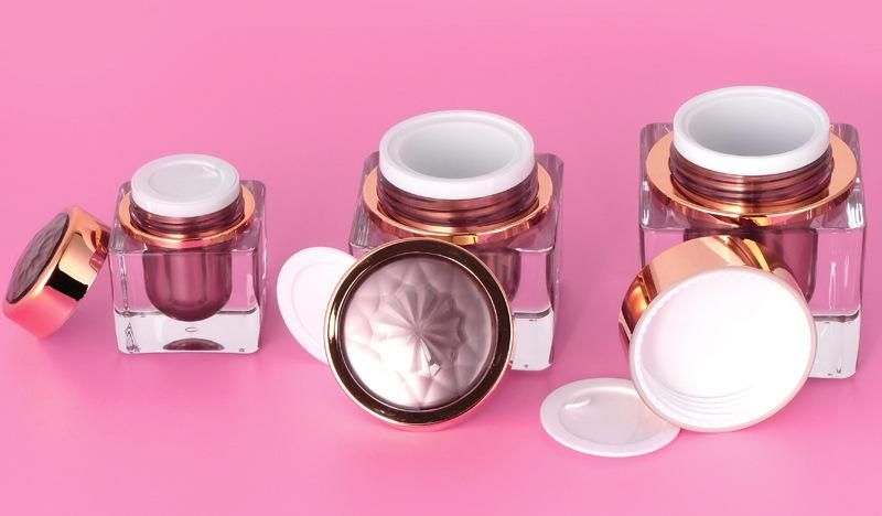 15g 30g 50g 30ml 50ml 120ml Luxury Acrylic Plastic Cream Jar for Skin Care Products