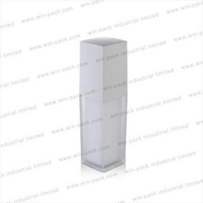 Luxury 150ml Acrylic Pump Lotion Bottle for Facial Care Square Lotion Acrylic Bottle