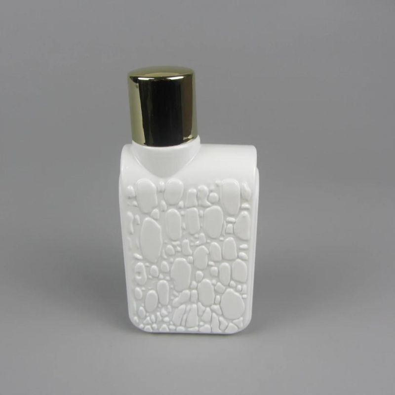 Clear Diamond Shape Glass 100ml Perfume Bottle with Your Logo