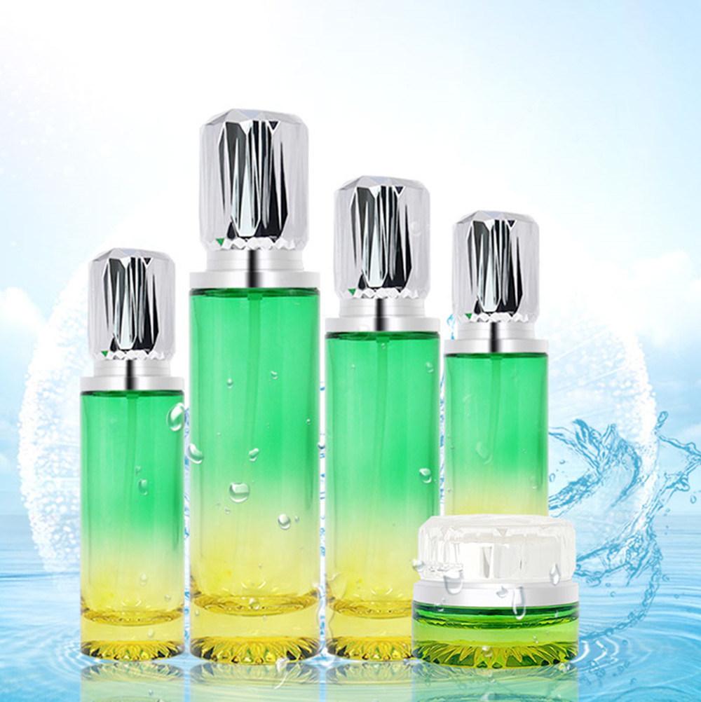 Premium Quality Glass Lotion Pump Bottles with Customized Logo Printing