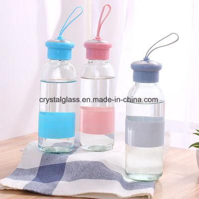 Glass Mineral Sodas Water Bottle 330ml 500ml with Lid