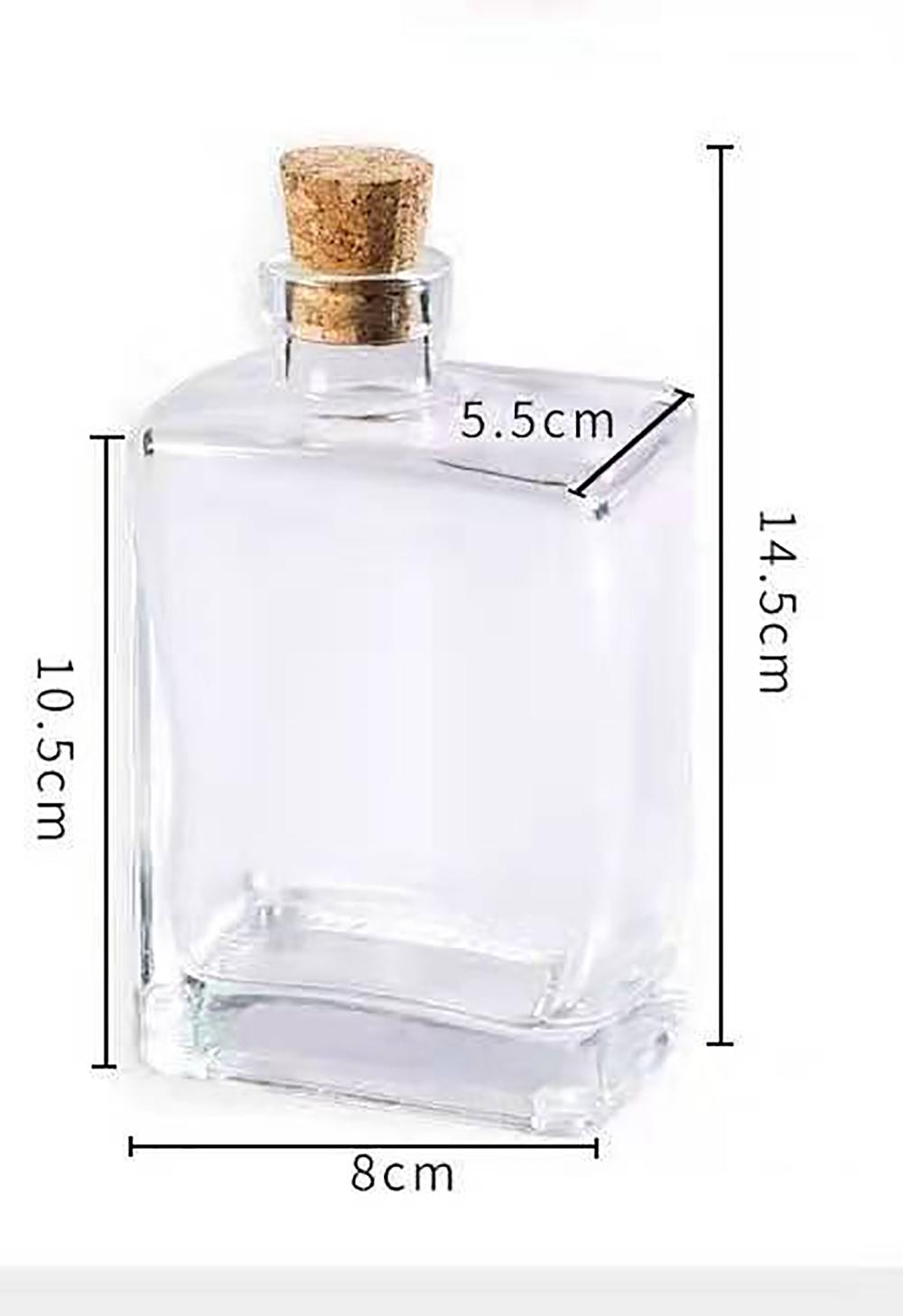9oz Galss Bottle for Coffee and Milk with Wood Cork