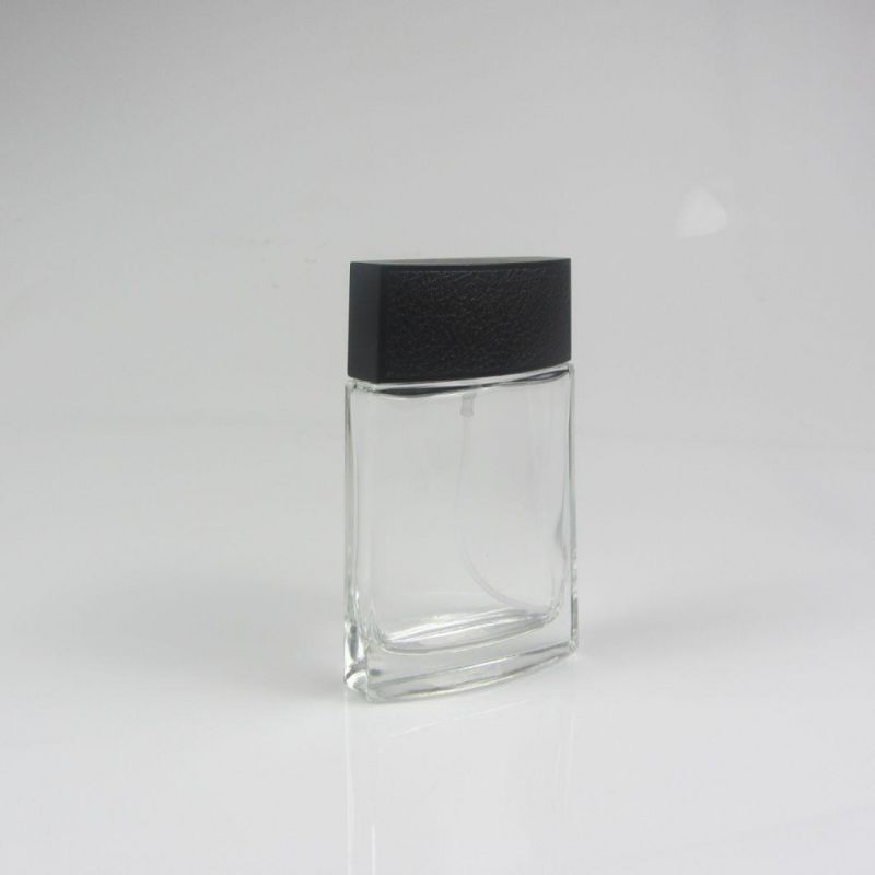 Thick Bottom Perfume Spray Bottle with Shiny Black Cap