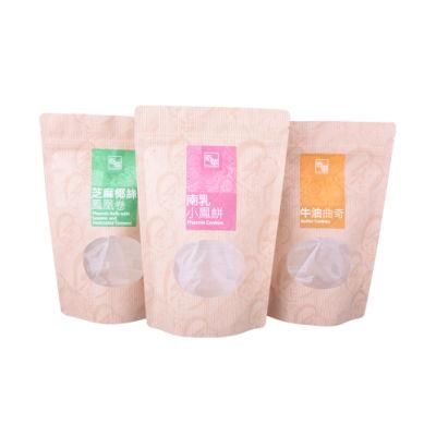 Food Doypack Kraft Paper Stand up Pouch Zip Lock