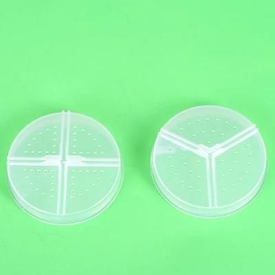 High-Grade Golden Cap Round Loose Powder Eyeshadow Case for Cosmetic Packaging