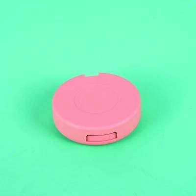 Hot Selling Cute Pink Round Empty Compact Powder Case Cosmetic Case for Makeup Case