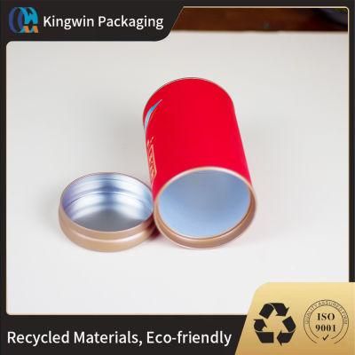 Wholesale Customized Packaging Tube 3-Piece Easy Peel off Creative Round Kraft Paper Tube Packaging