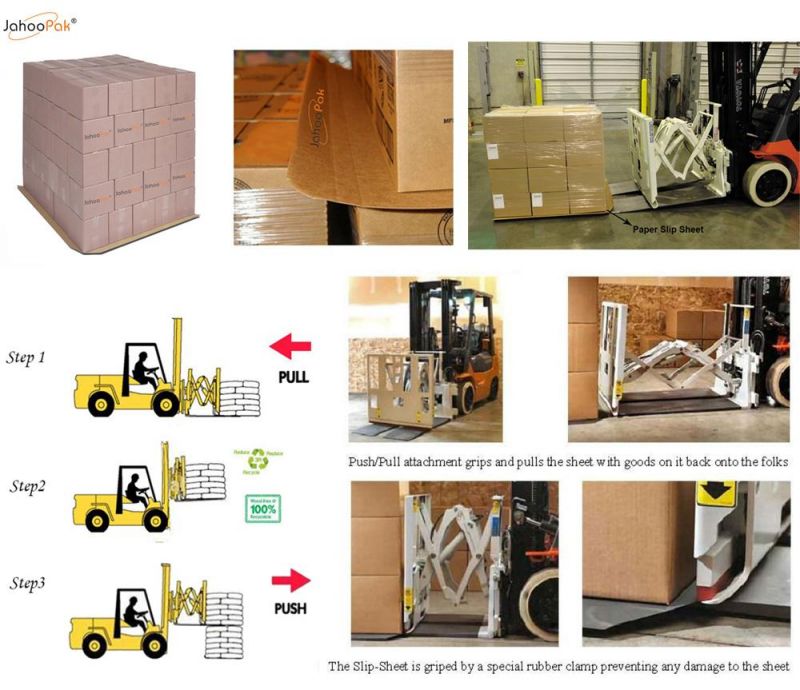 Cheap High Tensile Black HDPE Plastic HDPE Slip Sheet Pallet for Pull Push Machine