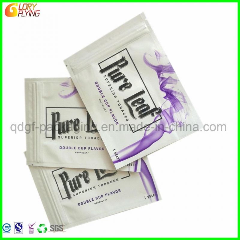 Plastic Zipper Bag Tobacco Packaging Smell Proof Mylar Bags