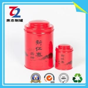 Round Tin Metal Tea Canister for Tea Caddy Food Packaging