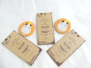 Board Paper Tag with Hot Stamping for Jeans