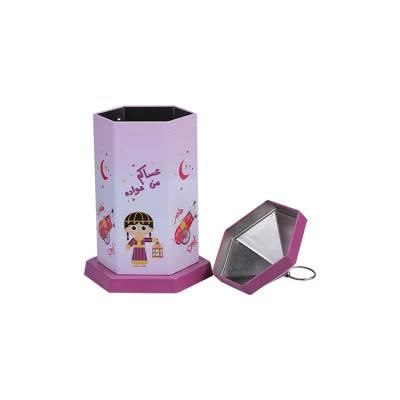 Hot Sale Food Grade Tin Box Special Shape Chocolate Gift Tin Box Storage Tin with Handle