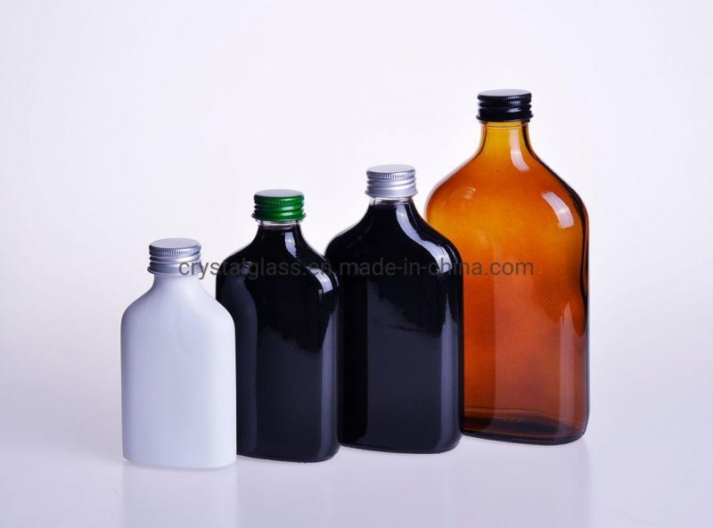 300ml Small Flat Wine Beverage Glass Bottles
