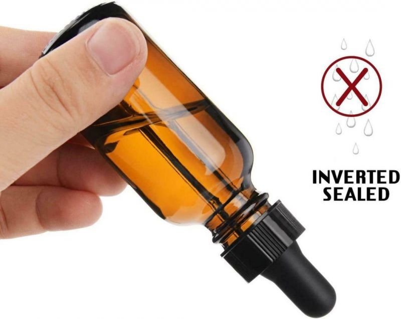 China 5ml 10ml 20ml 30ml 50ml 100ml Clear Amber Blue Green Essential Oil Glass Bottle for Cosmetic