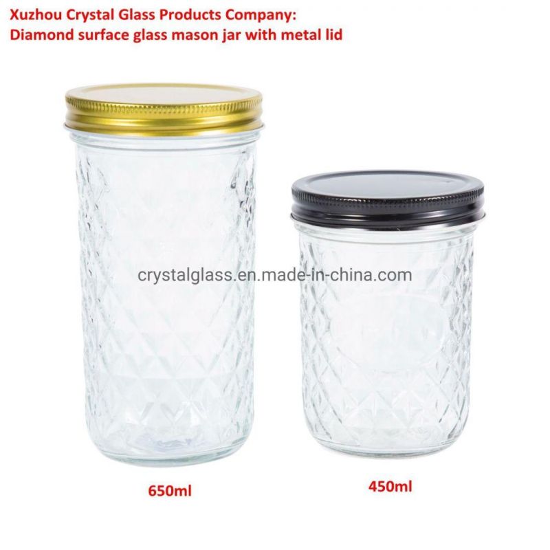 4oz Clear Glass Mason Jar with 70mm Width Mouth Lids for Jam Package Jar