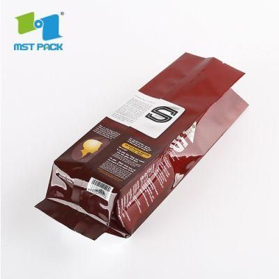 Eco Friendly Corn Strach Pouch Biodegradable Materials Compostable 250g 1/2ib Coffee Bags OEM Acceptable