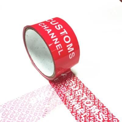 Security Void Tape Jumbo Roll with a Custom Print Tamper Evident Tape