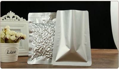 Foil Pouch Stand up Pouches Silver Back Clear Feont Open Top Foil Mylar Pouches Aluminum Foil P