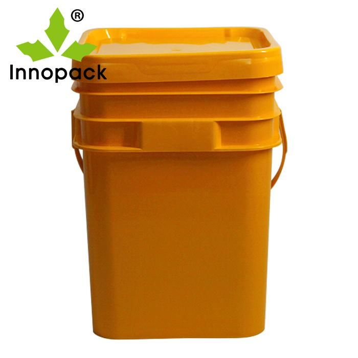 5 Gallon Food Grade Super Quality Square Black Plastic Bucket