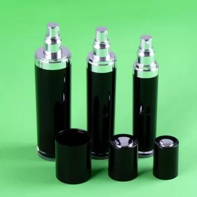 5g 10g 20g 25g 30g 50g 15ml 30ml 40ml 50ml 80ml 100ml Empty Double Wall Clear Plastic Acrylic Cream Jar and Bottle Set for Skin Care