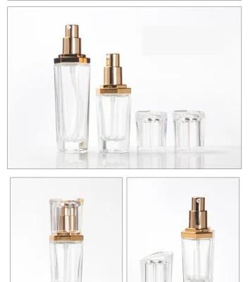 Hex Modern 30g 50g Cream Jar with Golden Caps for Mask