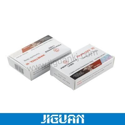 Custom Self Adhesive Free Design 10ml Hologram Vial Labels and Boxes for Steroid