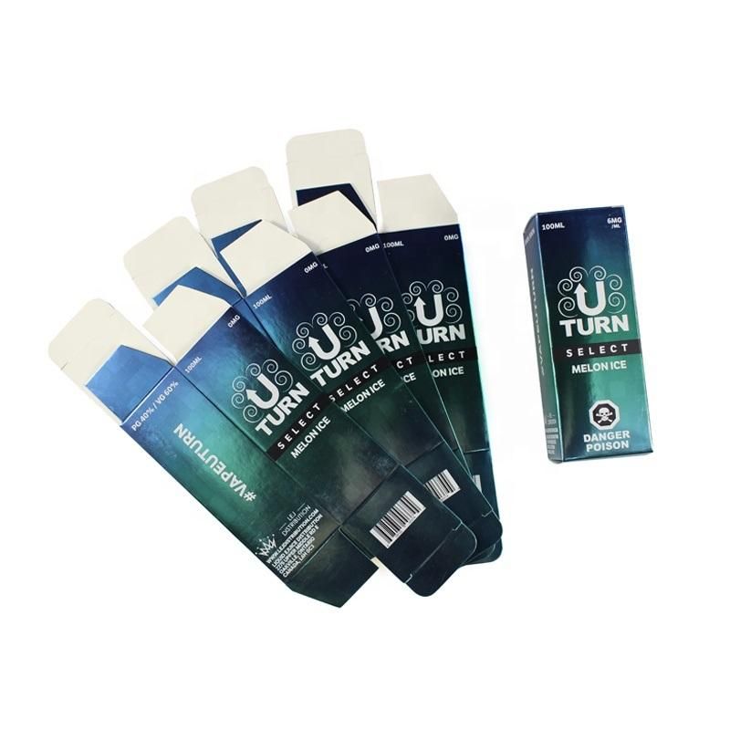 Professional OEM 100ml 60ml 30ml E-Liquid Paper Packaging Box Supplier for Vial Dropper Bottle Package